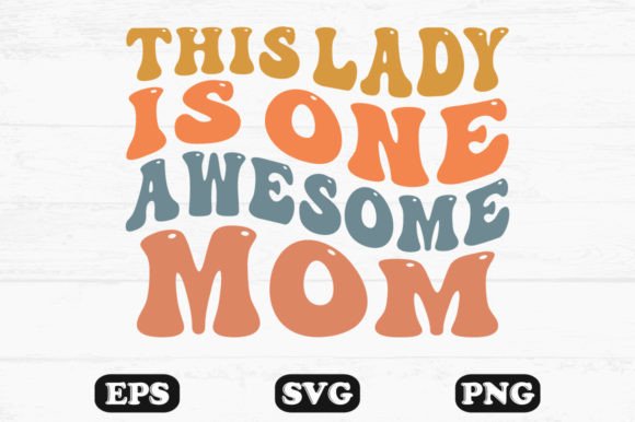 A Designer's Take on the Awesome Mom Wavy Embroidery Design