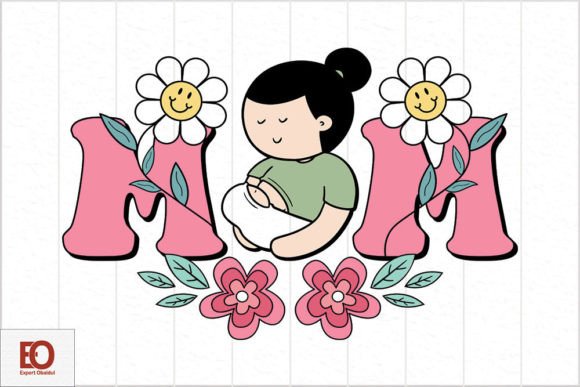 A Retro Mom's Day Design for Handmade Projects