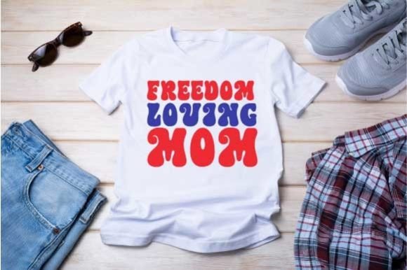 An Embroidery Designer's Take on the 4th July Mom Typography Design