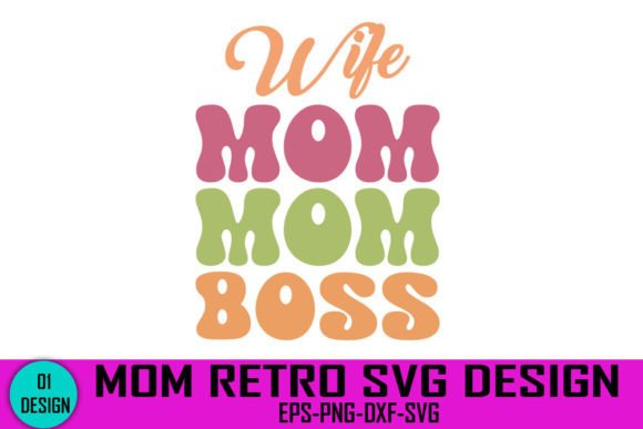 Wife Mom Boss: A Retro Embroidered Statement